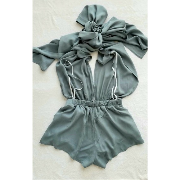 ONE WAY LF STORES "MULTI-LOOKS & STYLE" ONE-PIECE SHORTALLS SHORTS ROMPER $152 M - Picture 8 of 12